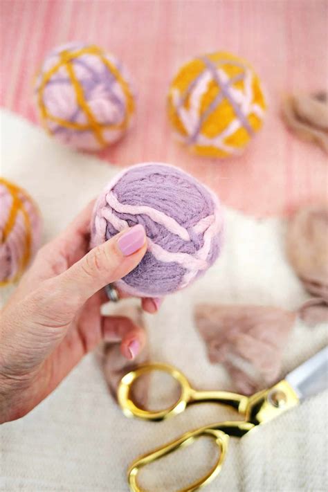 make your own set of wool dryer balls a beautiful mess