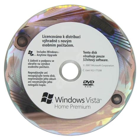 Oem Microsoft Windows Vista Home Premium 32 Bit Edition Cz česká