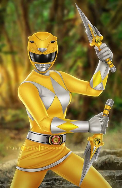 Artstation Yellow Power Ranger Dyana Wang In 2021 Yellow Power
