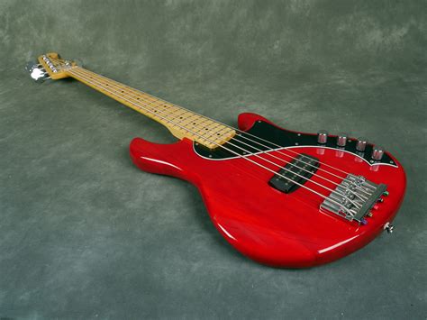 Squier Deluxe Active Dimension Bass V Crimson Red 2nd Hand Rich