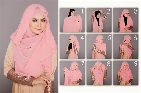 New Tutorial Shawl Satin Labuh