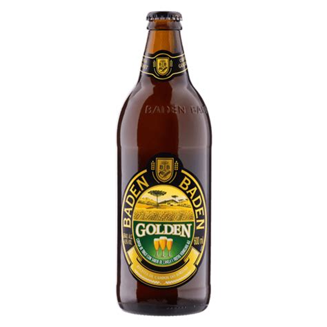 cerveja de trigo artesanal golden baden baden garrafa 600ml supermercadosimperatriz