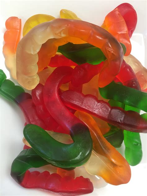 Assorted Fruit Gummi Worms By Albanese Zimmermans Nuts And Candies