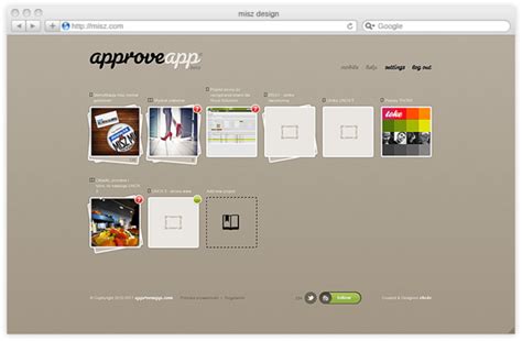 approveapp.com beta by Michal Galubinski, via Behance ...