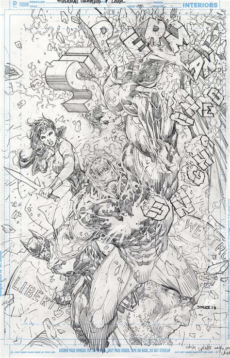 Dec130241 Superman Unchained 7 Jim Lee Black And White Var Ed