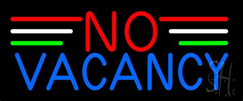 No Vacancy Led Neon Sign No Vacancy Neon Signs Everything Neon