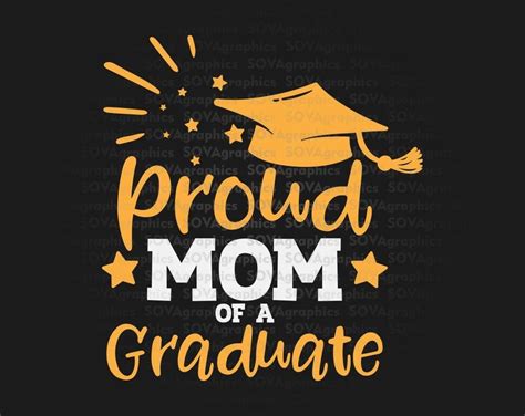 Proud Mom of a Graduate svg Mom of Graduate svg Graduation | Etsy in
