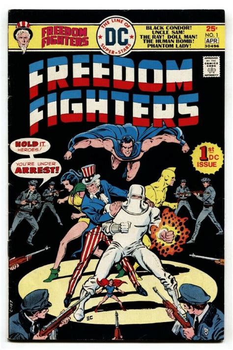 Freedom Fighters First Issue Comic Book DC Comic Books Bronze Age DC Comics