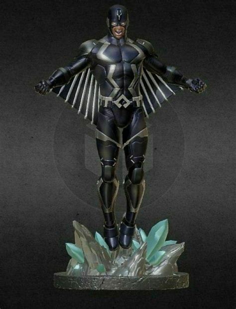 Black Bolt Statue 3d Print Details