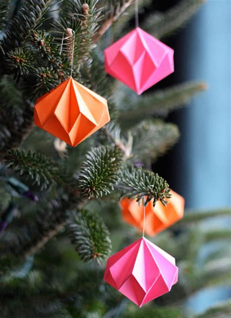 Easy christmas origami projects for kids and adults. DIY Christmas Tree Ornaments for Kids | Handmade Charlotte