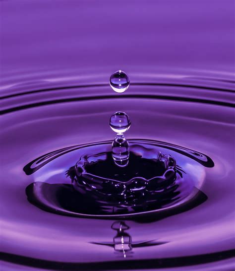 Water Drop 6 By Youssef Elboukhari On 500px Purple Aesthetic Purple