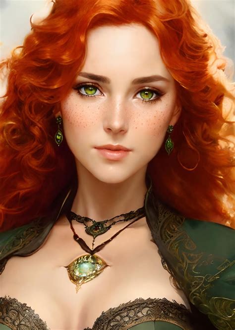 Heroic Fantasy Fantasy Art Women Beautiful Fantasy Art Beautiful Artwork Redhead Characters