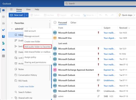 Access Public Folders In Outlook For Windows Outlook Microsoft Learn