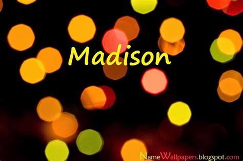 The name madison is derived from the name maud, an old pet form of mathilda. Madison Name Wallpapers Madison ~ Name Wallpaper Urdu Name ...