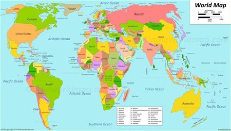 World Map World Map With Countries Word Map Full World Map