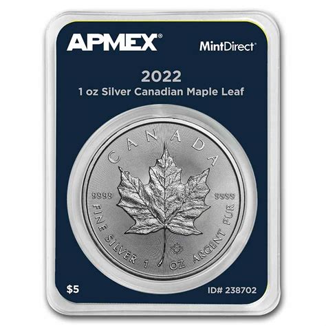 Buy 2022 Canadian 1 Oz Silver Maple Leaf Mintdirect Apmex