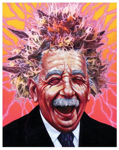 Albert Pinestein Funny Portrait Einstein Stoner Art Etsy
