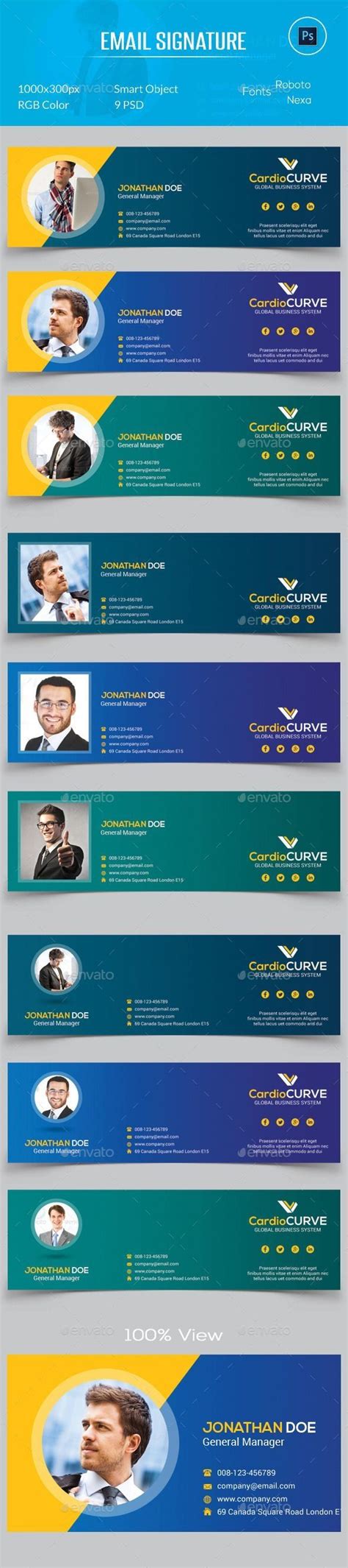 Email Signature Banner Template