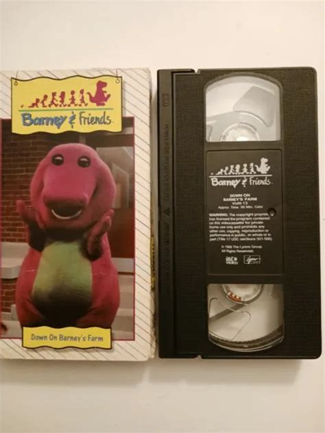 Barney And Friends Down On Barneys Farm Time Life Vhs 1992 Vintage 18