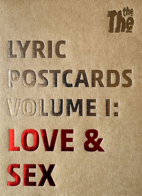 Lyric Postcards Volume I Love And Sex The The