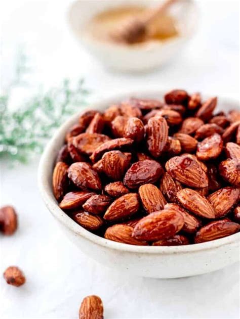 Easy Cinnamon Honey Roasted Almonds Recipe Story Haute And Healthy Living