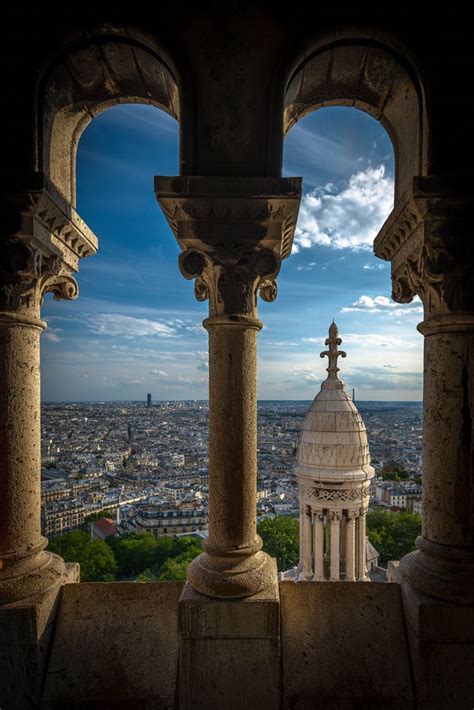 The montmarte district is more famous for moulin rouge and even the restaurant that amelie worked at. From the Sacre Coeur- Photograph Paris framed by Simeon Mieszkowski on 500px | Utazás, Párizs ...
