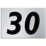 Number 30 Contemporary House Plaque Brusher Aluminium Modern Door Sign
