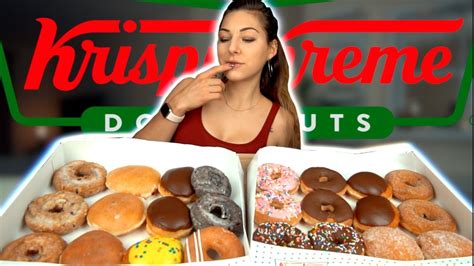 Girl Eats Every Single Krispy Kreme Donut Kcal Youtube