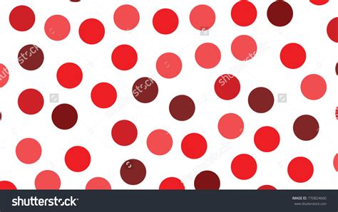 Red Dot Circle Vector Background Simple Stock Vector Royalty Free