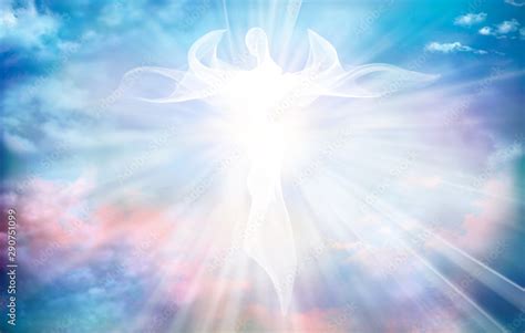 Archangel Heavenly Angelic Spirit With Wings Illustration Abstract