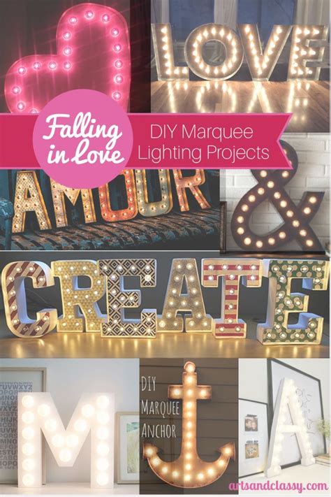 February 8, 2013 15 comments. Falling in Love with Marquee Lights 3D Letters (With images) | Marquee lights, Fall diy, Crafty diy