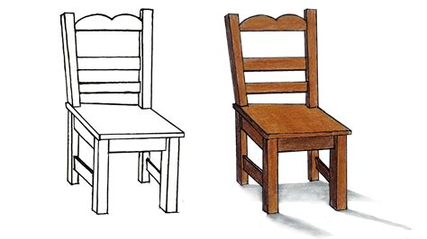 How To Draw A Chair Step By Step Drawing Tutorial Images And Photos