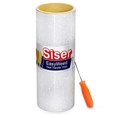 Siser Glitter Heat Transfer Craft Vinyl Roll 5ft X 10 Inch Roll