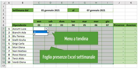 Foglio Presenze Excel Come Crearlo Excel Per Tutti