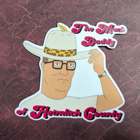 King Of The Hill Hank Hill Pimp 3 Inch Waterproof Weatherproof Decal Etsy