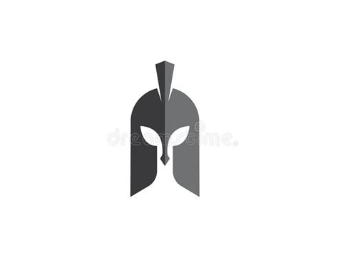 Spartan Helmet Logo Template Stock Vector Illustration Of Design