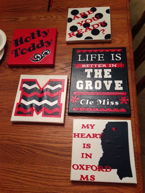 Made Some University Of Mississippi Spirit Decor For Crosby Dorm Wall Hotty Toddy University