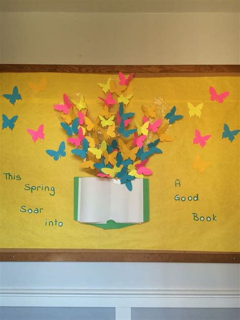 Spring Library Bulletin Board Library Bulletin Boards Spring