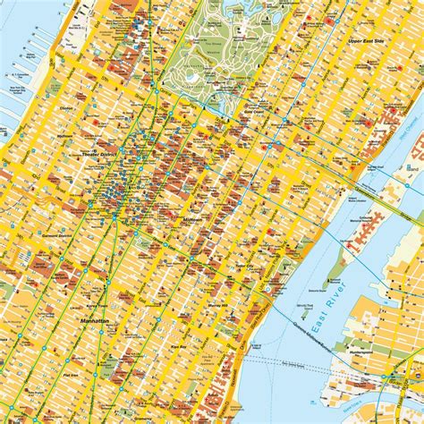Stadtplan New York City NY USA Karte Und Routenplaner Von Hot Maps