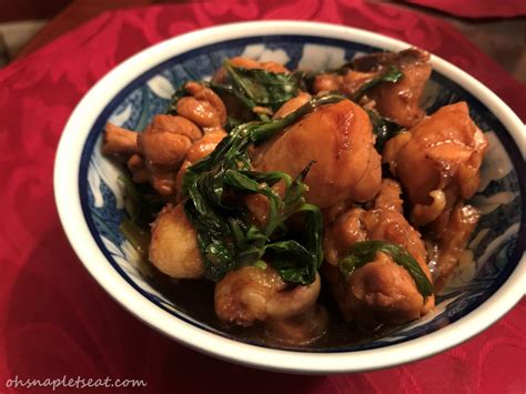 Taiwanese Three Cup Chicken (aka 三杯鷄) • Oh Snap! Let's Eat!