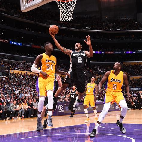 Spurs Vs Lakers Score Highlights Reaction From 2016 Regular Season