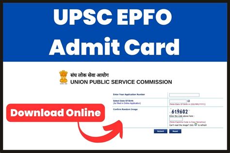 Upsc Epfo Admit Card Released Get Download Link