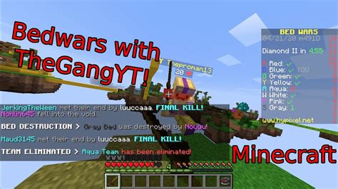 Playing Bedwars With Thegangyt We Are Such Noobs Youtube