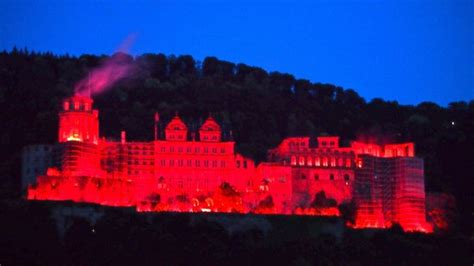 Burning Of The Castle Picture Of Heidelberg Castle Schloss