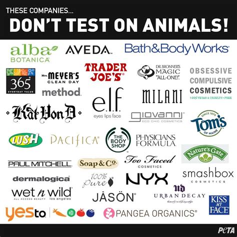 Cruelty Free Companies These Do Not Test On Animals Peta