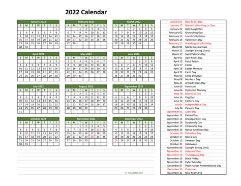 world holiday calendar 2022 college calendar 2022