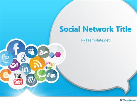 Free Social Media Powerpoint Template Pptmag Riset