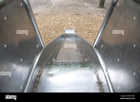 Slide In Playground Stock Photo Alamy