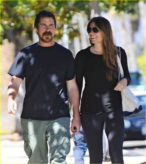 Photo Christian Bale Sibi Blazic Step Out For Lunch 04 Photo 3770804 Just Jared