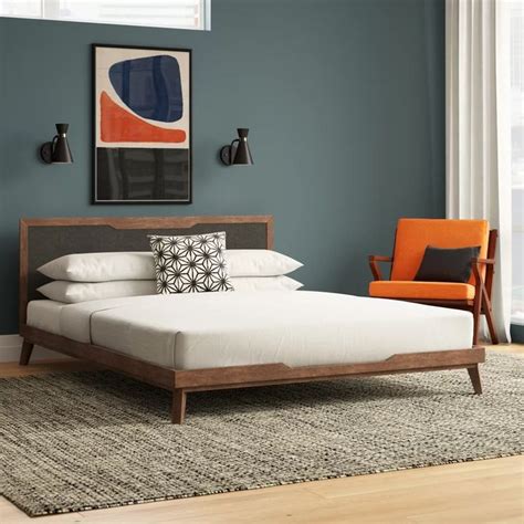 Merrinda Upholstered Platform Bed And Reviews Allmodern Upholstered